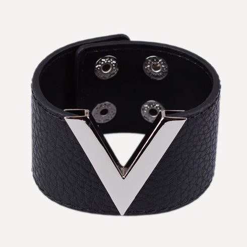 Europe Crack Leather Bracelet For Women Femme Punk Style Soft Jewellery